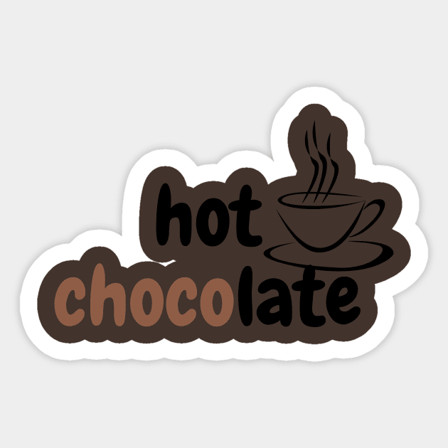 Hot Chocolate day and typography Sticker by Bukitwgp